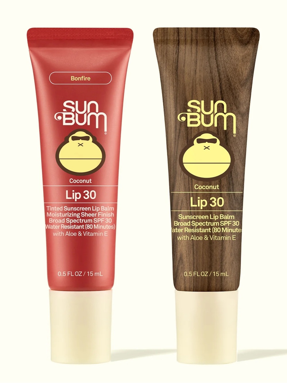 Set of 2. Sun Bum Moisturizing SPF 30 Sunscreen Lip Balms. 2 x 0.5 oz. NEW!